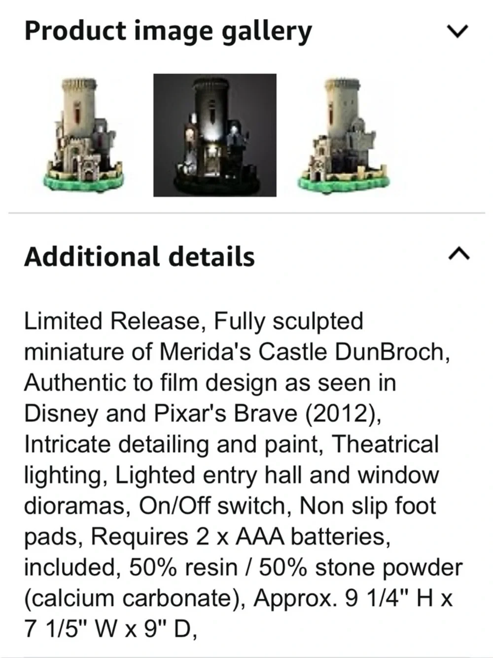 🏰 Disney Light Up Castle Collection - Merida - Picture 14 of 14